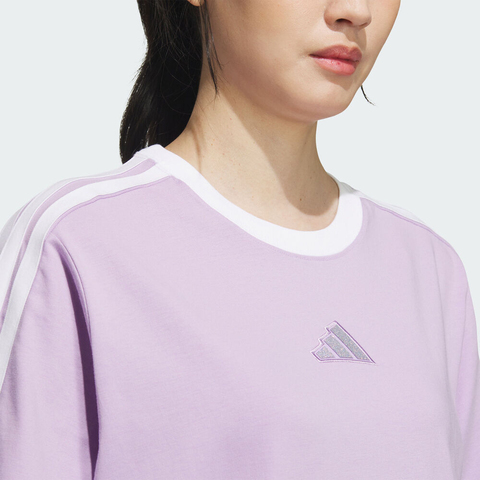 adidas阿迪达斯2025女子S BF TEE针织无领短TKB7760