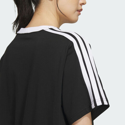 adidas阿迪达斯2025女子S BF TEE针织无领短TKC5439