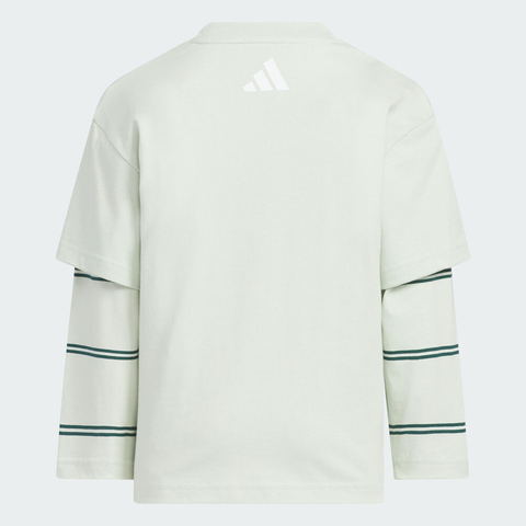 adidas阿迪达斯2025男小童LK GFX LL TEE针织无领长TKC2789