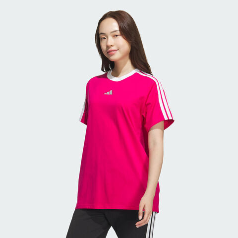 adidas阿迪达斯2025女子S BF TEE针织无领短TKC5440