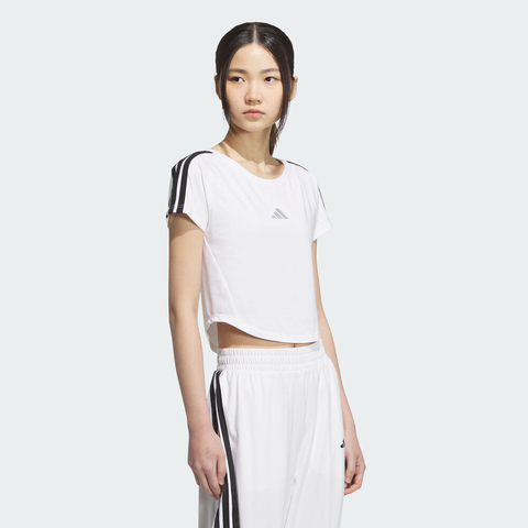 adidas阿迪达斯2025女子S BABY TEE针织无领短TKB7752