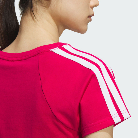 adidas阿迪达斯2025女子S BABY TEE针织无领短TKC0183