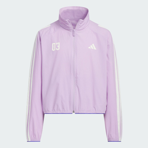 adidas阿迪达斯2025女大童JG BTS WV JKT梭织无帽外套KC2546