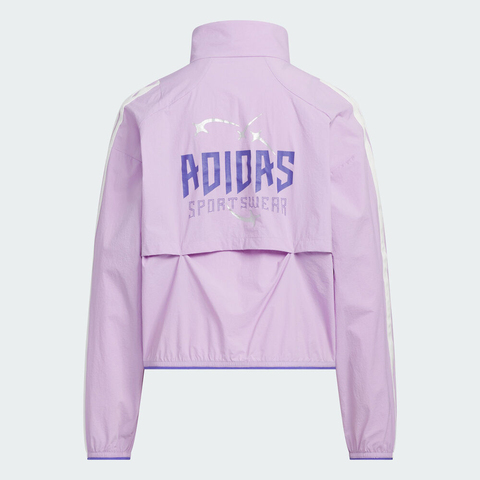 adidas阿迪达斯2025女大童JG BTS WV JKT梭织无帽外套KC2546