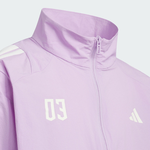 adidas阿迪达斯2025女大童JG BTS WV JKT梭织无帽外套KC2546