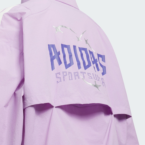 adidas阿迪达斯2025女大童JG BTS WV JKT梭织无帽外套KC2546