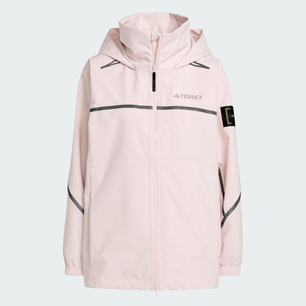 adidas阿迪达斯2025女子NG W CP HD JKT梭织连帽外套KC2347