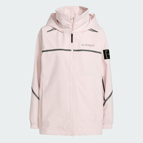 adidas阿迪达斯2025女子NG W CP HD JKT梭织连帽外套KC2347