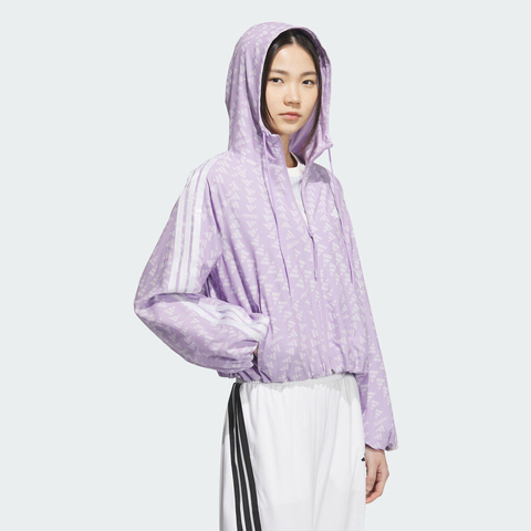 adidas阿迪达斯2025女子S WV JKT梭织连帽外套KB7761