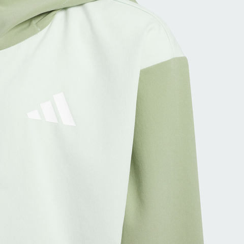 adidas阿迪达斯2025男小童LK GFX WV JKT梭织连帽外套KC2793