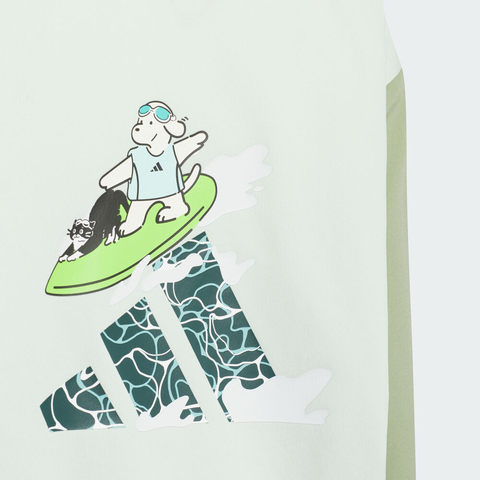 adidas阿迪达斯2025男小童LK GFX WV JKT梭织连帽外套KC2793