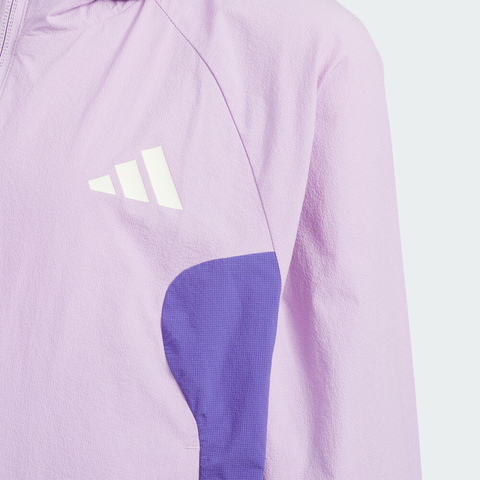 adidas阿迪达斯2025女小童LG BTS WV JKT梭织连帽外套KC5987