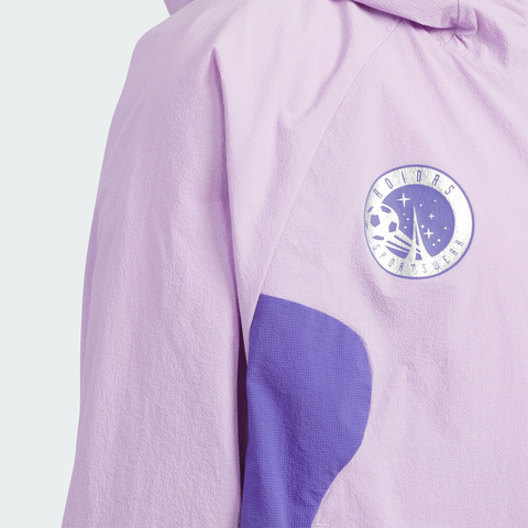 adidas阿迪达斯2025女小童LG BTS WV JKT梭织连帽外套KC5987