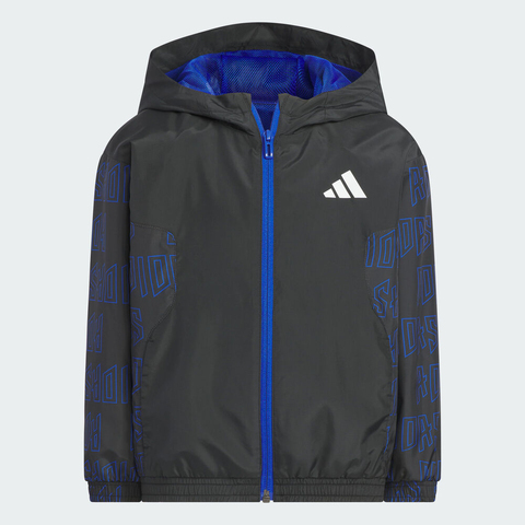 adidas阿迪达斯2025男小童LK BTS AOP JKT梭织连帽外套KC5986