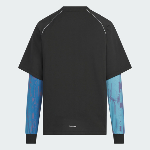 adidas阿迪达斯2025男大童JK BTS 2IN1 TEE针织无领长TKC2548