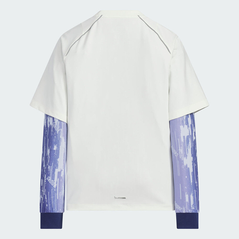 adidas阿迪达斯2025女大童JK BTS 2IN1 TEE针织无领长TKC2549