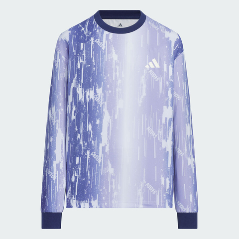 adidas阿迪达斯2025女大童JK BTS 2IN1 TEE针织无领长TKC2549