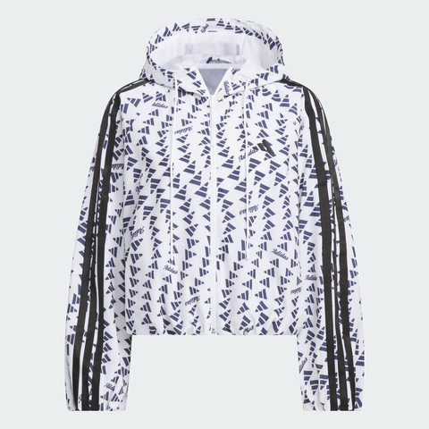 adidas阿迪达斯2025女子S WV JKT梭织连帽外套KB7762