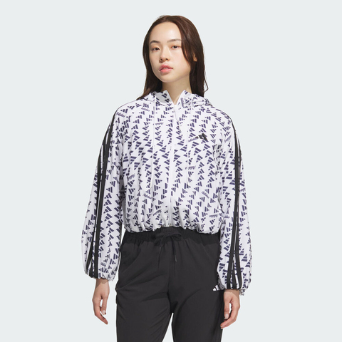 adidas阿迪达斯2025女子S WV JKT梭织连帽外套KB7762