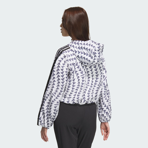 adidas阿迪达斯2025女子S WV JKT梭织连帽外套KB7762