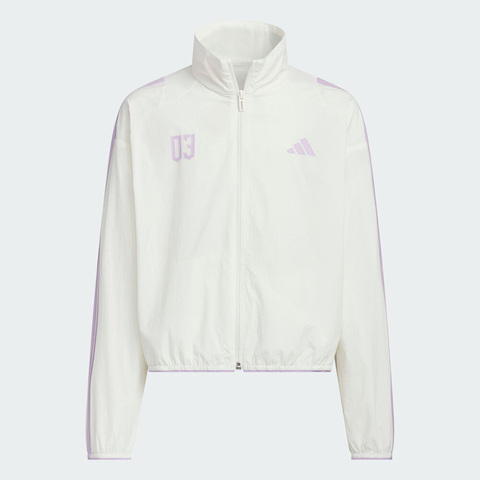 adidas阿迪达斯2025女大童JG BTS WV JKT梭织无帽外套KC2547
