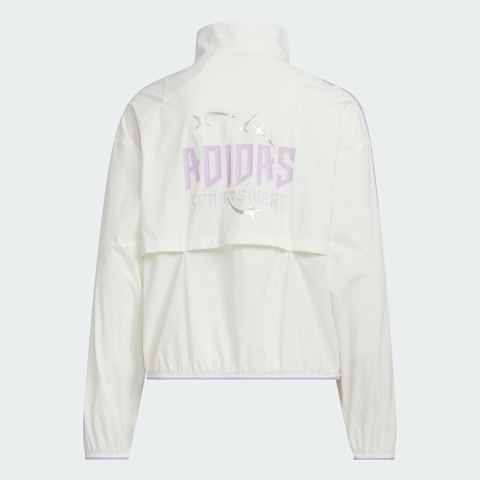 adidas阿迪达斯2025女大童JG BTS WV JKT梭织无帽外套KC2547