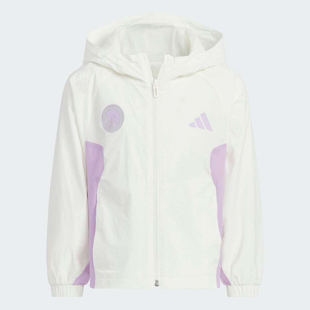 adidas阿迪达斯2025女小童LG BTS WV JKT梭织连帽外套KC5988