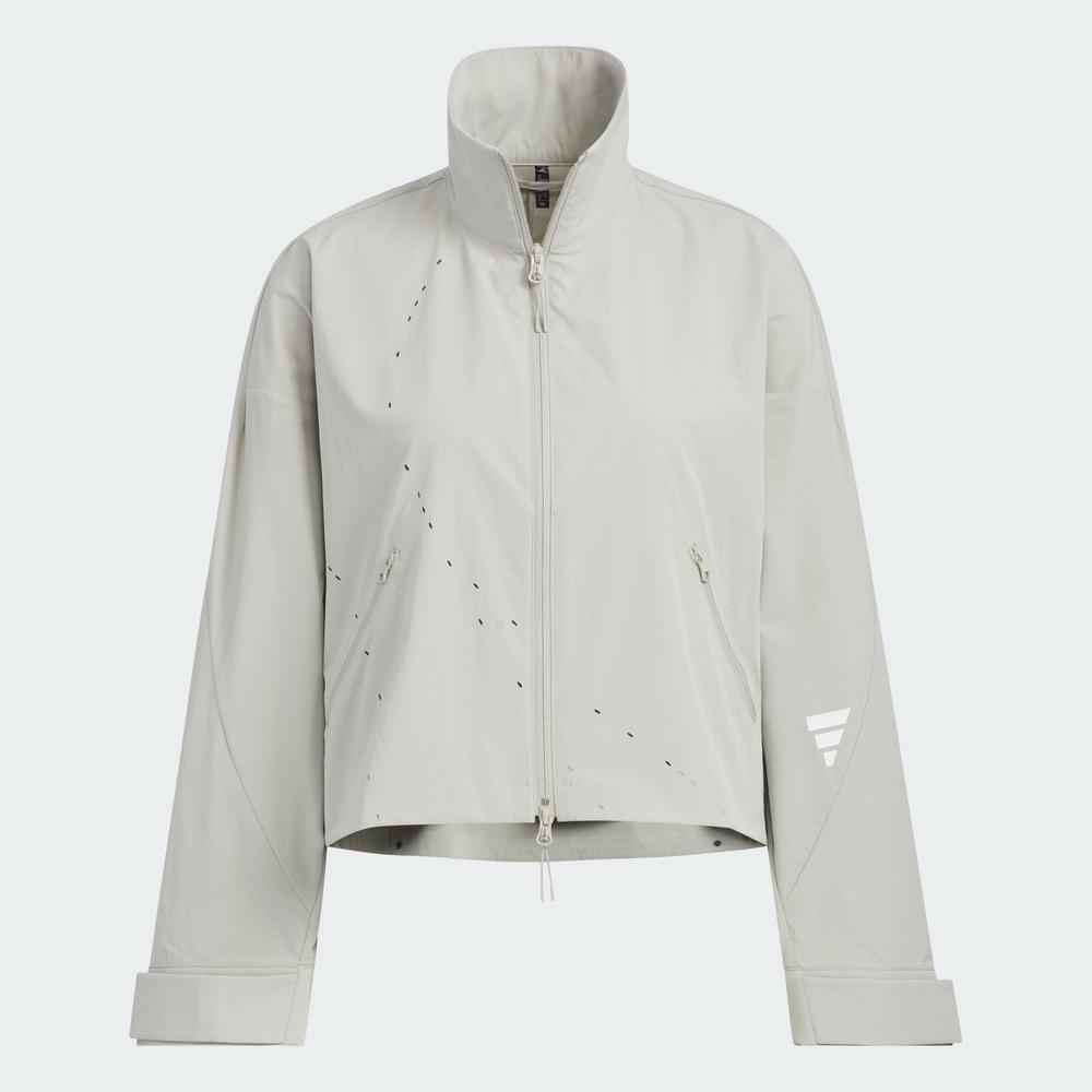 adidas阿迪达斯2025女子FUSTL W WV JKT1梭织无帽外套KC2718