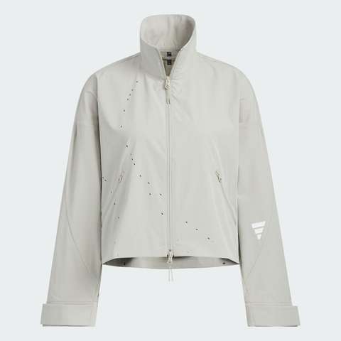 adidas阿迪达斯2025女子FUSTL W WV JKT1梭织无帽外套KC2718