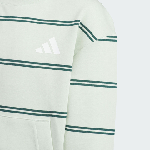 adidas阿迪达斯2025男小童LK GFX KN CREW针织无帽卫衣KC2790