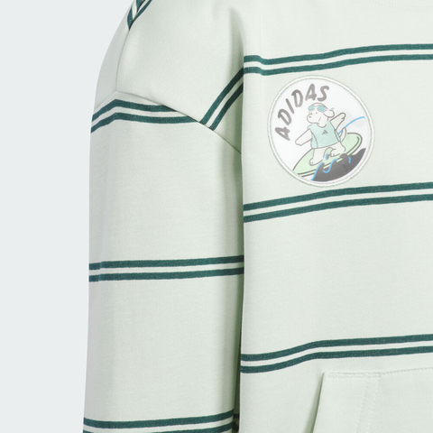 adidas阿迪达斯2025男小童LK GFX KN CREW针织无帽卫衣KC2790