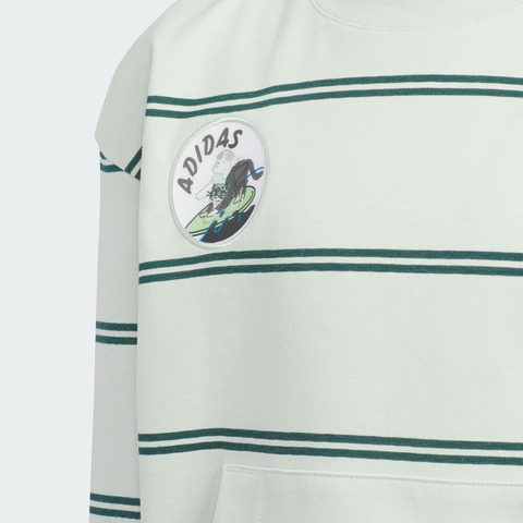 adidas阿迪达斯2025男小童LK GFX KN CREW针织无帽卫衣KC2790