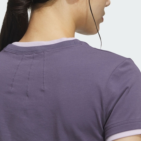 adidas阿迪达斯2025女子FOS SLIM TEE SS针织无领短TKF0696