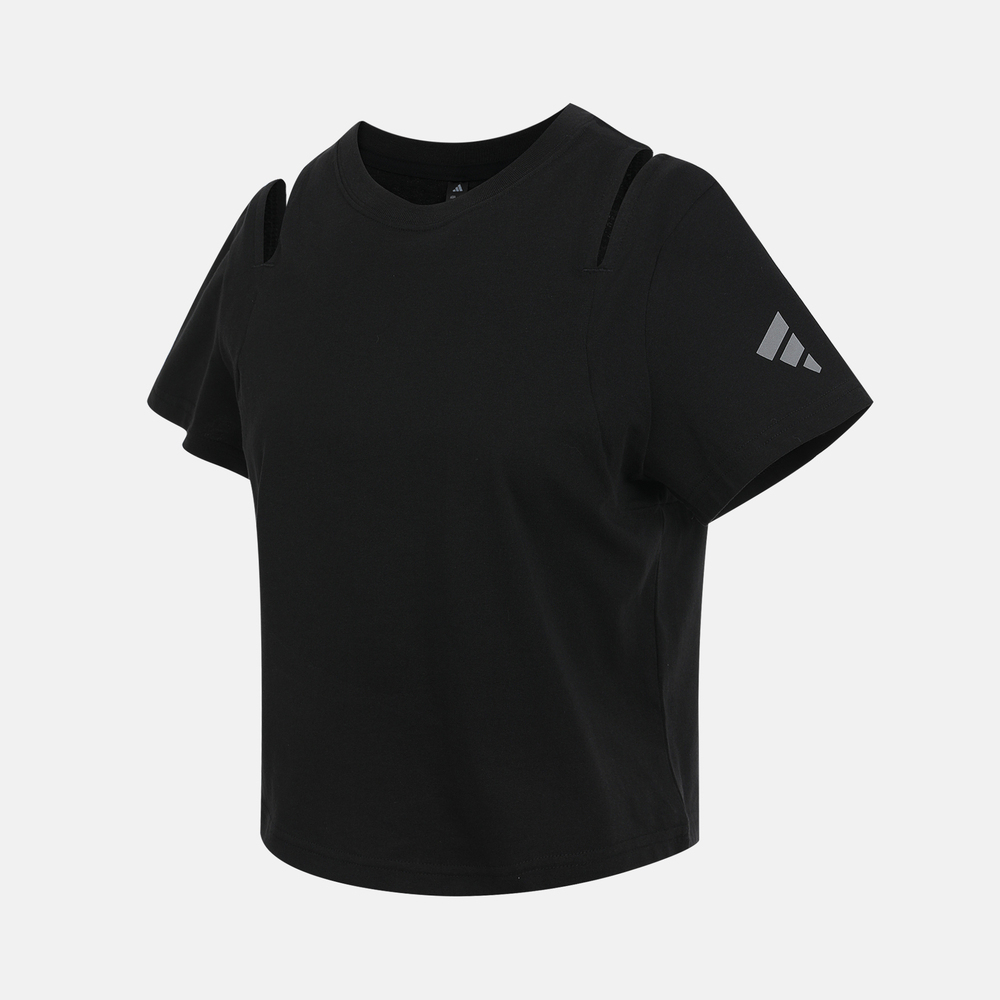 adidas阿迪达斯2025女子FOS REG TEE SS针织无领短TKF0691