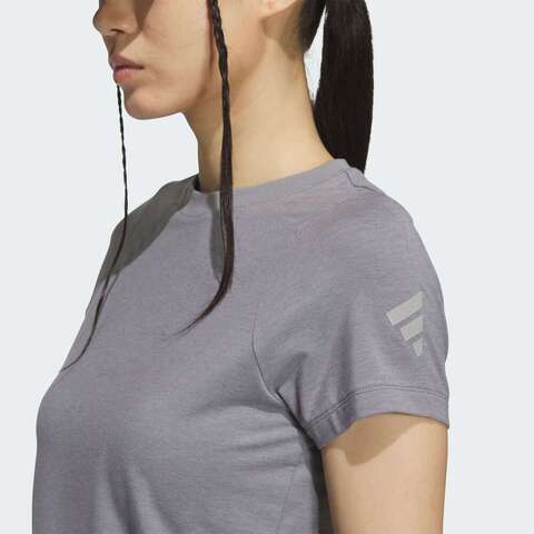 adidas阿迪达斯2025女子FUSTL W TEE SS针织无领短TKC2722