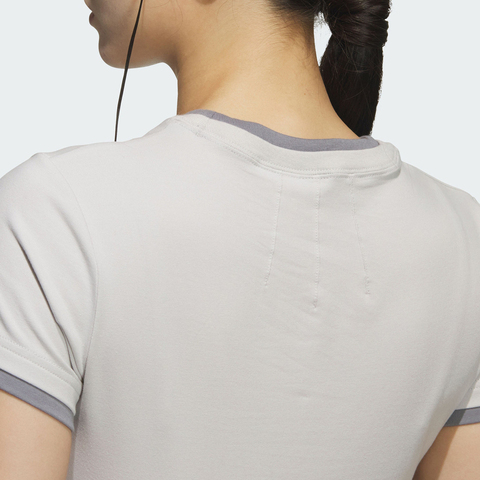 adidas阿迪达斯2025女子FOS SLIM TEE SS针织无领短TKF0695
