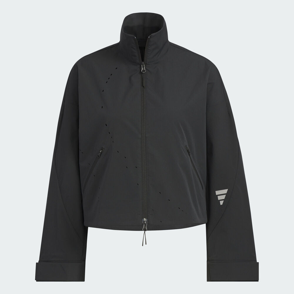 adidas阿迪达斯2025女子FUSTL W WV JKT1梭织无帽外套KC2719