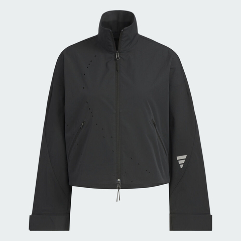 adidas阿迪达斯2025女子FUSTL W WV JKT1梭织无帽外套KC2719