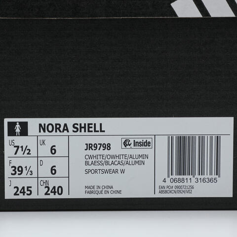 adidas阿迪达斯2025女子NORA SHELLSPW FTW-跑步JR9798