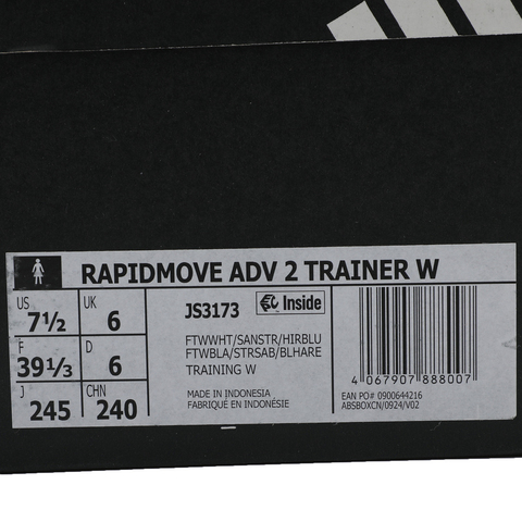 adidas阿迪达斯2025女子RAPIDMOVE ADV 2 TRAINER W女训运动JS3173