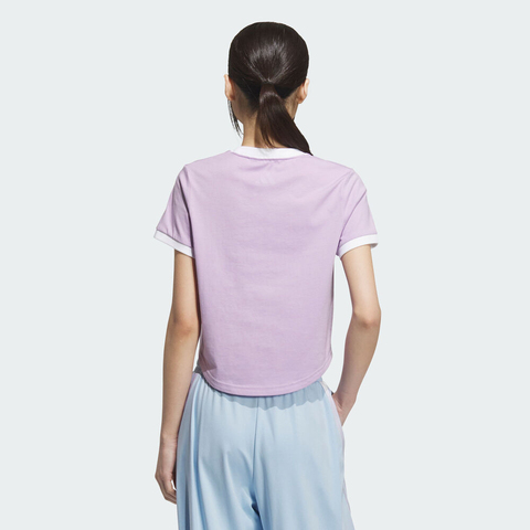 adidas阿迪达斯2025女子S GFX TEE针织无领短TKC5436