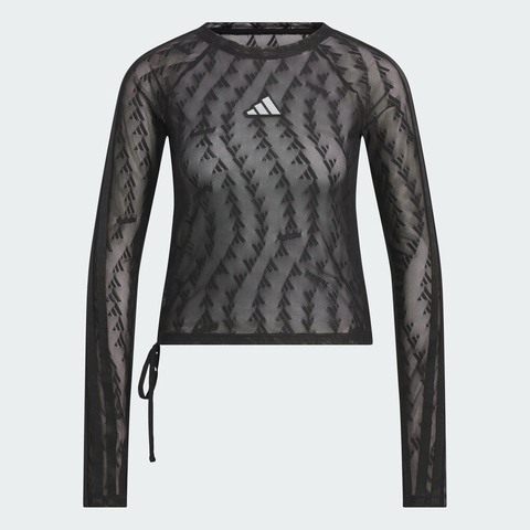 adidas阿迪达斯2026女子S MESH LS TEE梭织无领长TKB7607