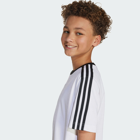 adidas阿迪达斯2025男大童TEE针织无领短TJV8655