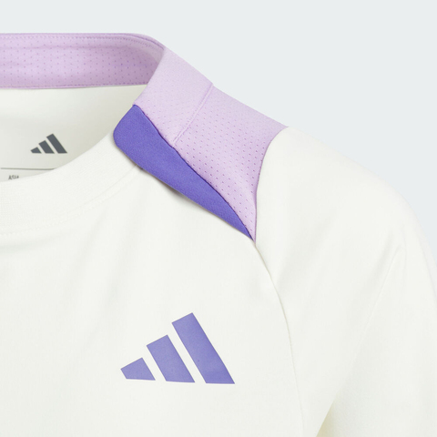 adidas阿迪达斯2025女小童LK BTS TEE SS针织无领短TKF5104