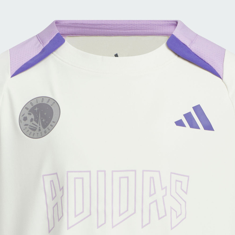 adidas阿迪达斯2025女小童LK BTS TEE SS针织无领短TKF5104