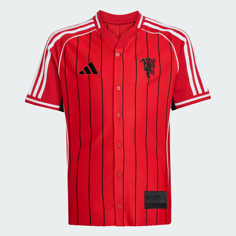 adidas阿迪达斯2025男大童MUFC US SHIRTY针织无领短TJN2908