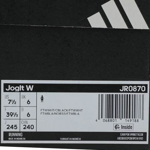 adidas阿迪达斯2025女子JogIt W跑步常规JR0870