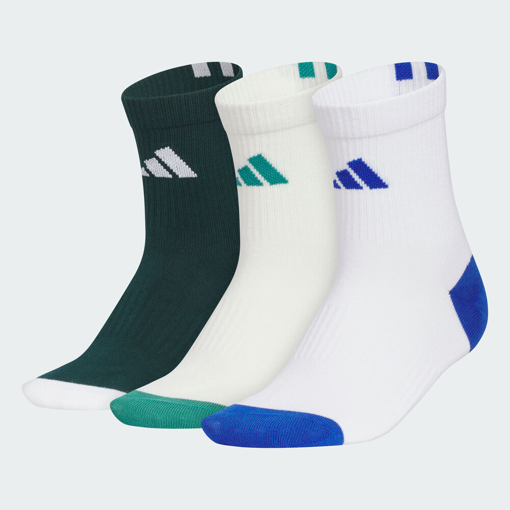 adidas阿迪达斯2025男大童KIDS CRW 3PP中袜优惠装KC0188