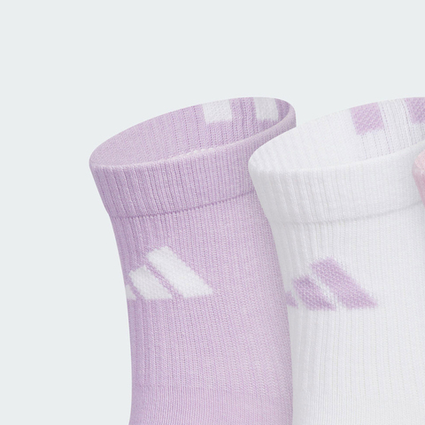 adidas阿迪达斯2025女大童KIDS CRW 3PP中袜优惠装KC0189