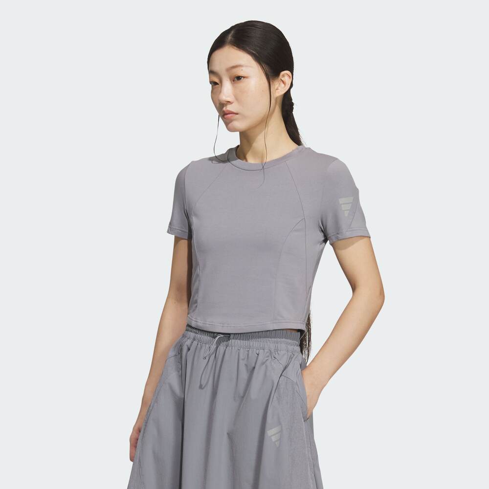 adidas阿迪达斯2025女子FOS SO BABY TEE针织无领短TKG5176